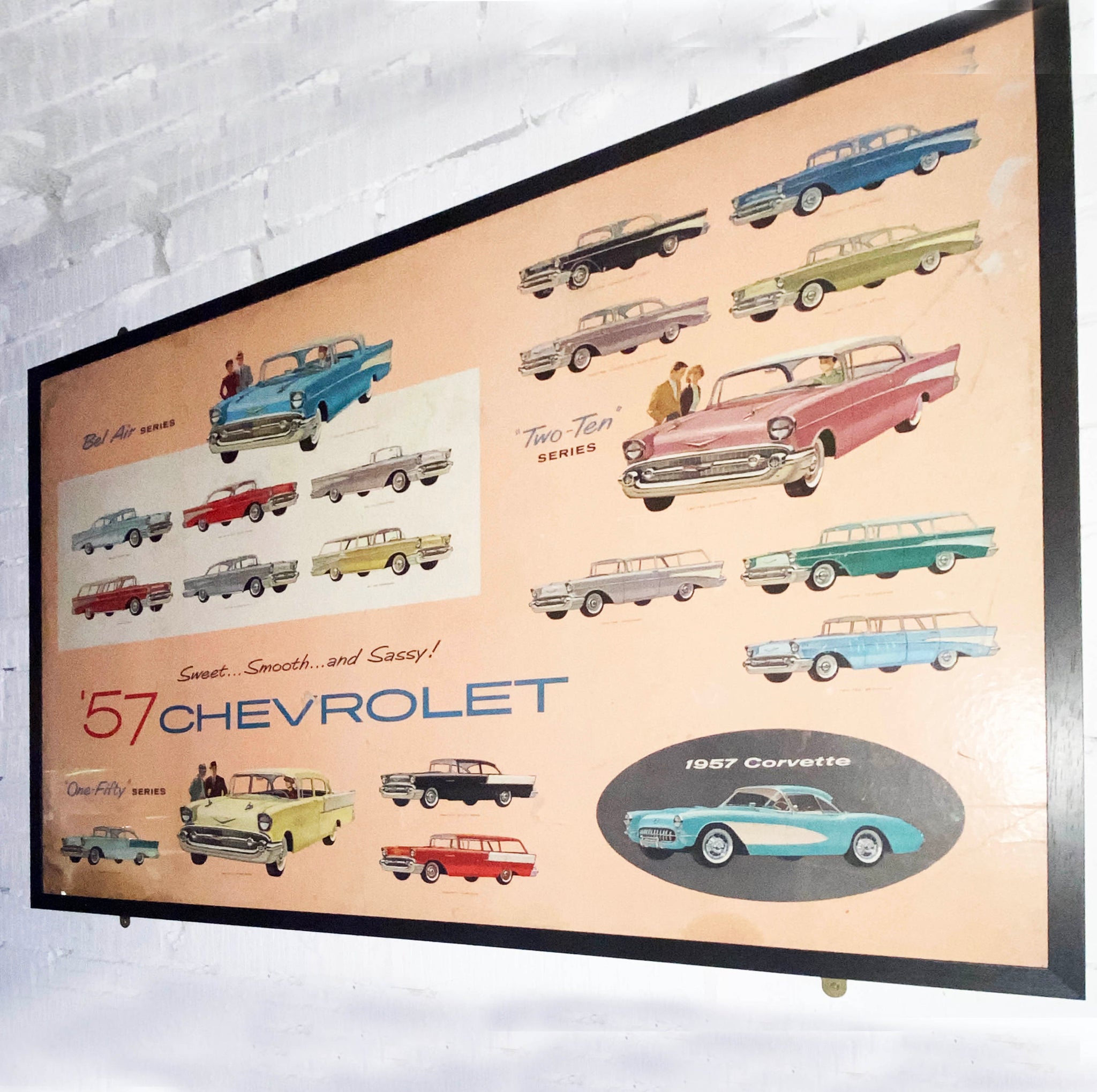 Rare 1957 Chevrolet original display advertisement