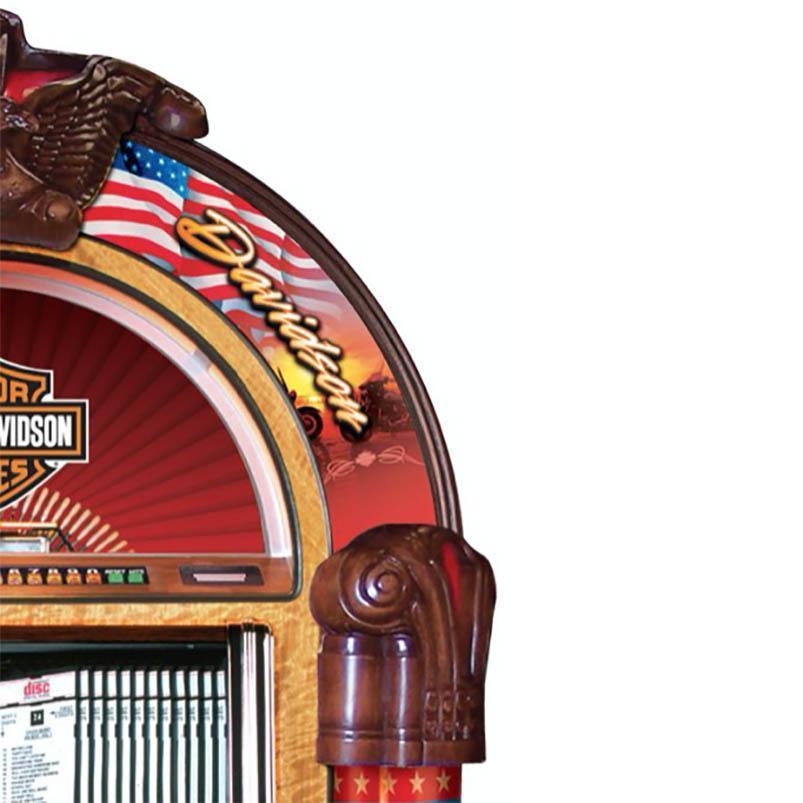 Rock-Ola Harley Davidson American Legend CD Jukebox with Bluetooth