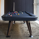 Diagonal American Pool Table in Black 7ft, 8ft