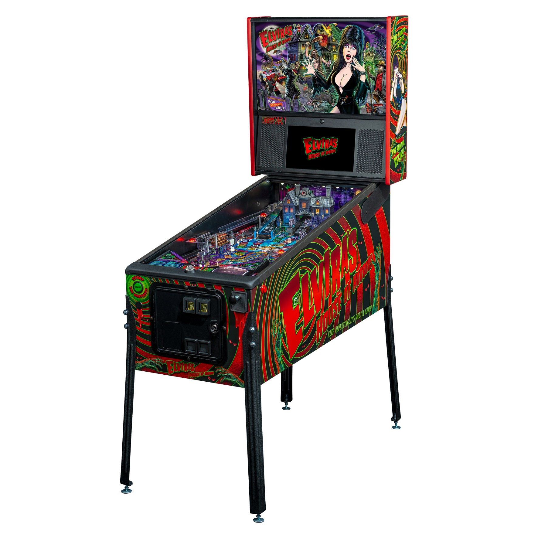 2019 Elvira's House of Horrors Premium Edition Pinball Machine by Stern