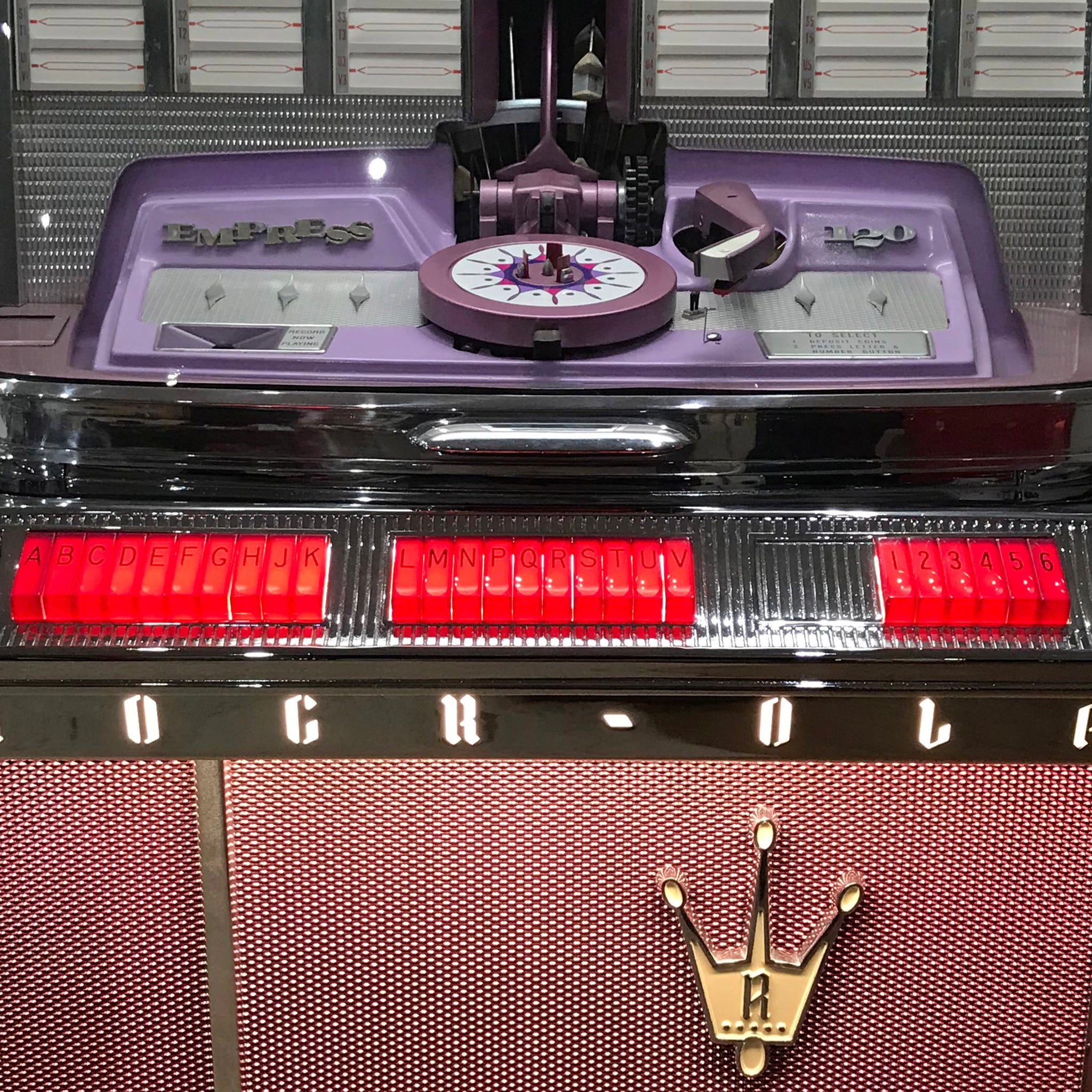 1962 Rock-Ola Empress 120 1496 Vinyl Jukebox