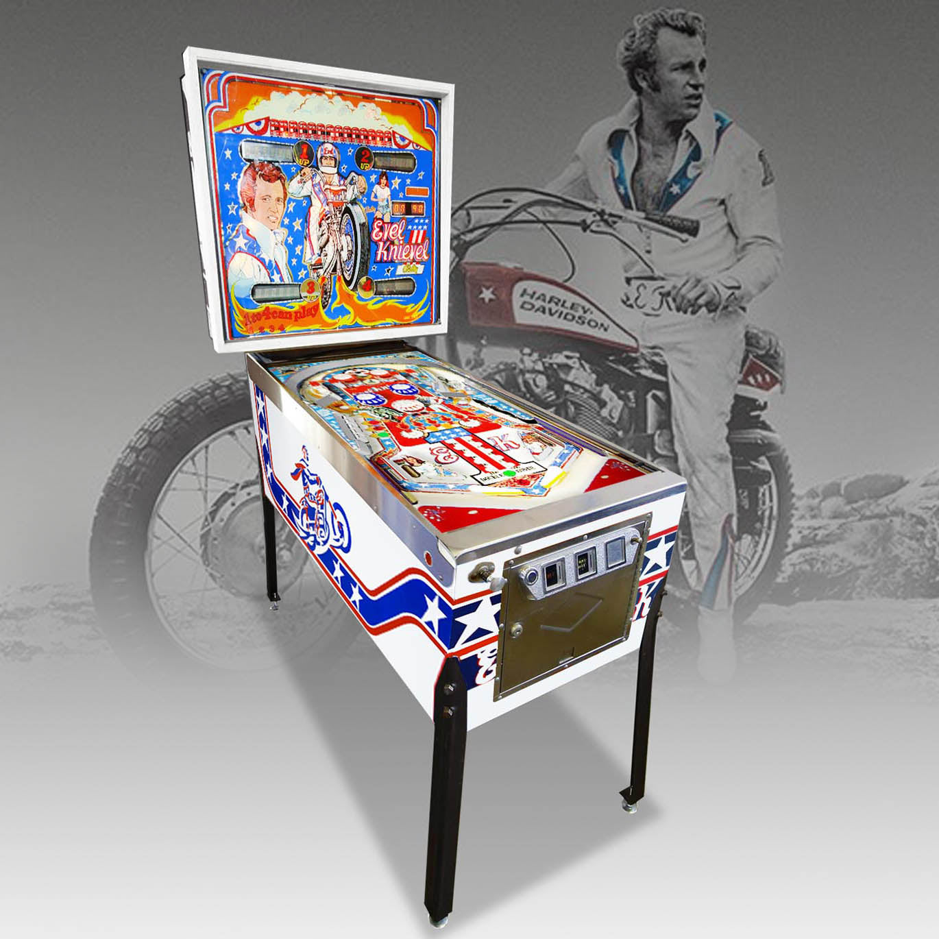 1977 Evel Knievel Pinball Machine by Bally