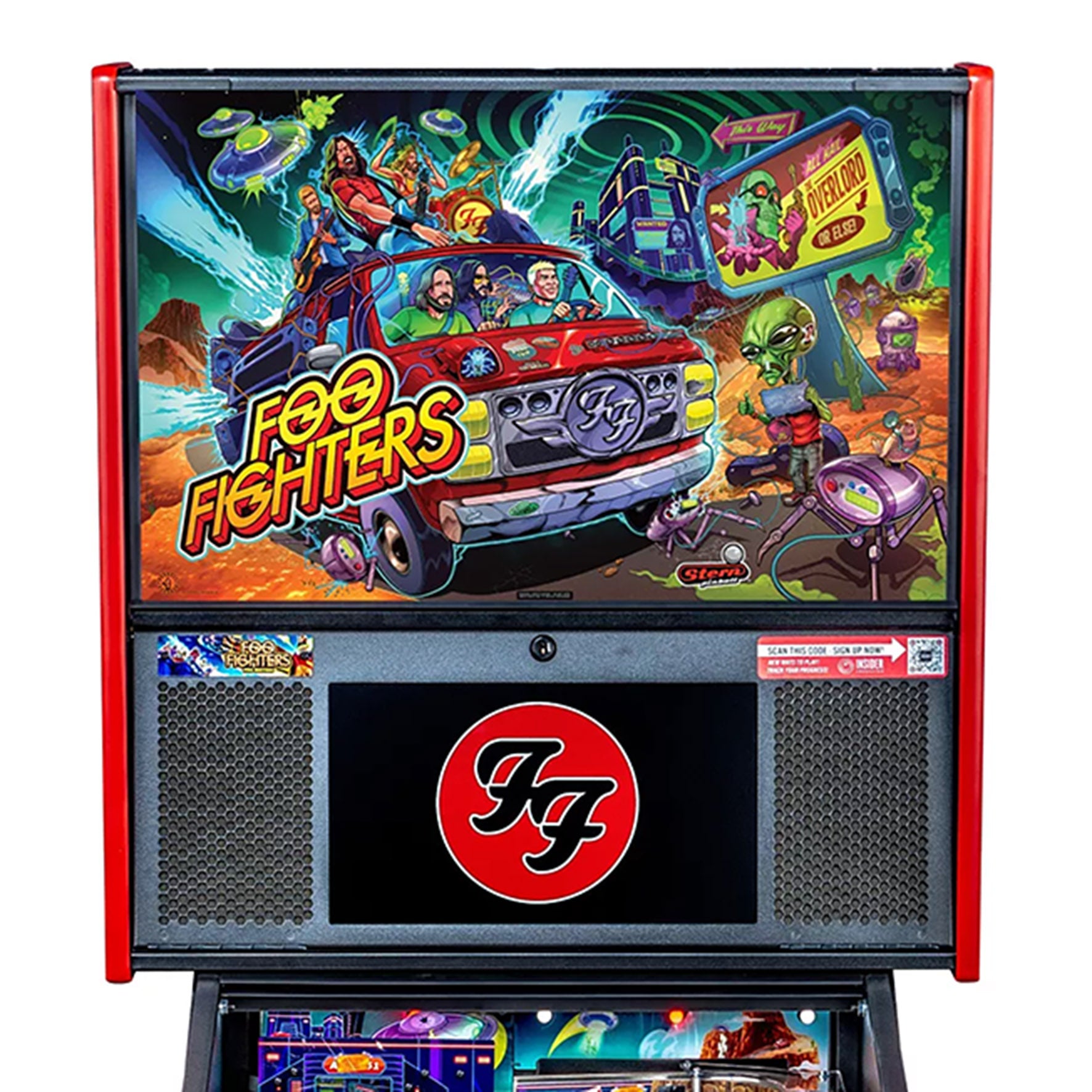 Foo Fighters Pro Pinball Machine by Stern