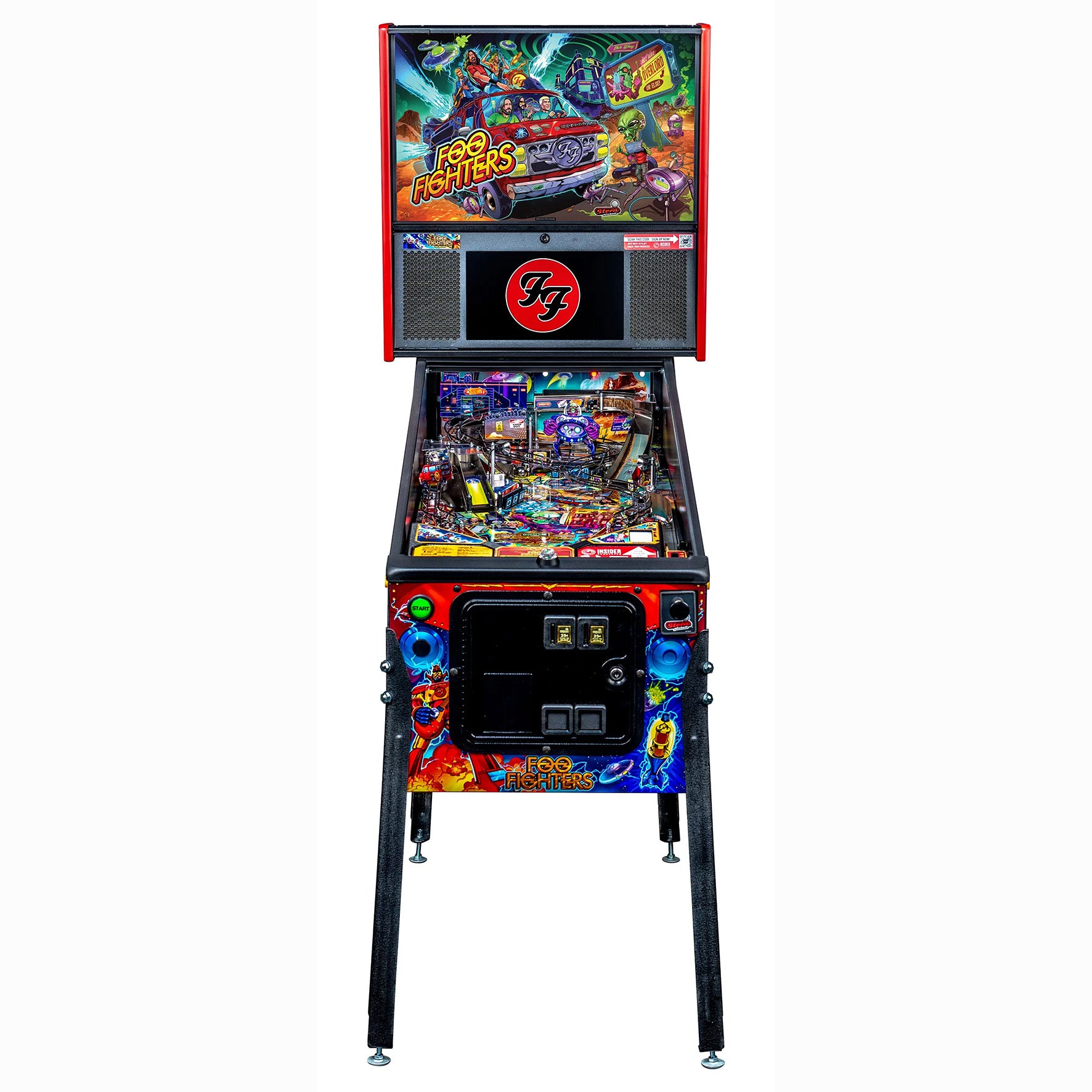 Foo Fighters Pro Pinball Machine by Stern