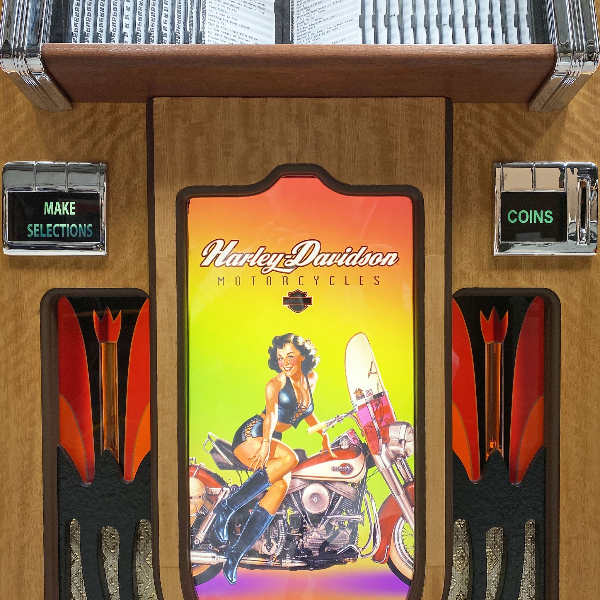 Rock-Ola Harley Davidson American Beauties CD Jukebox with Bluetooth