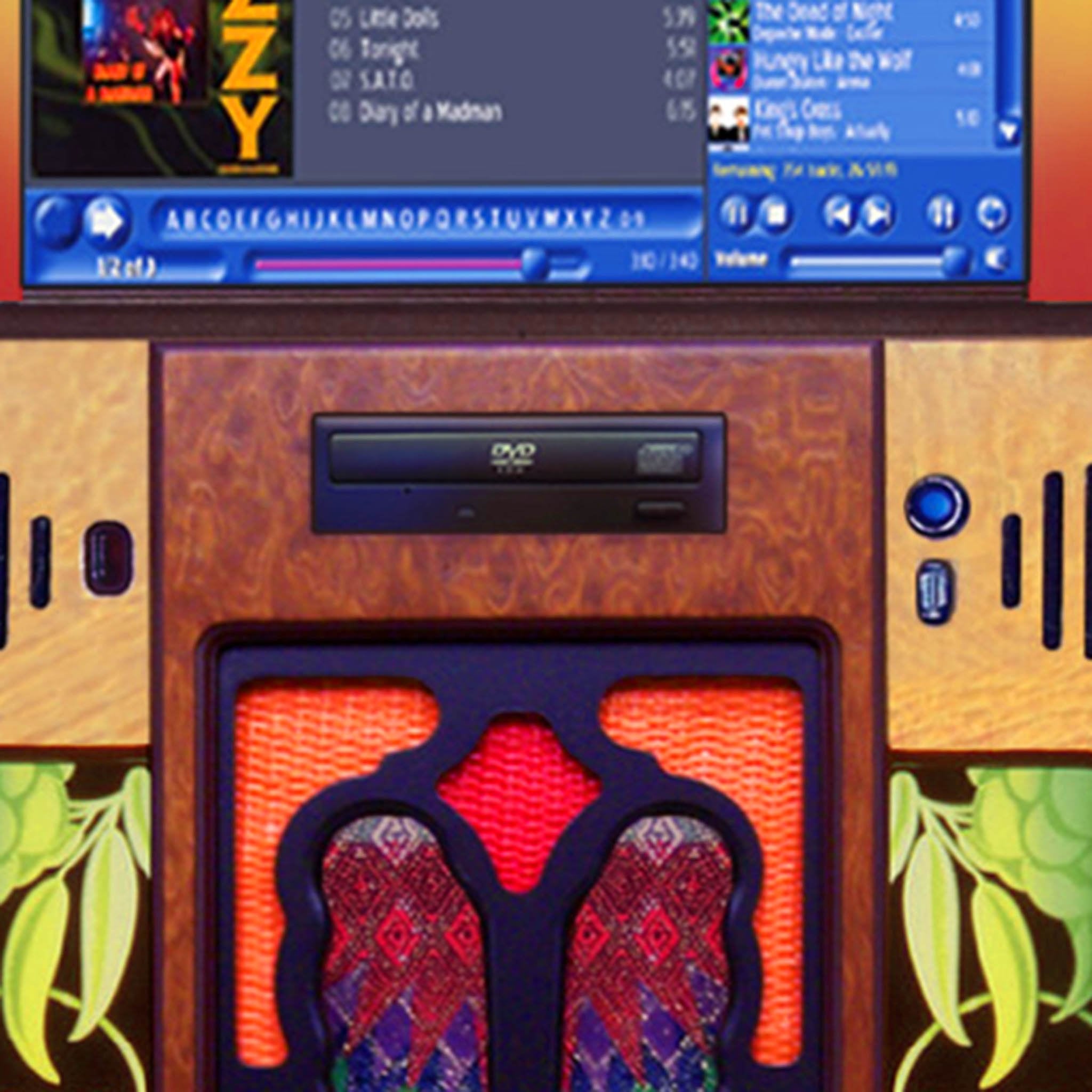 Rock-Ola Gazelle Digital Music Center Jukebox with Bluetooth