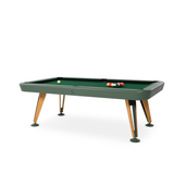 Diagonal American Pool Table in Green 7ft, 8ft