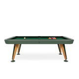 Diagonal American Pool Table in Green 7ft, 8ft