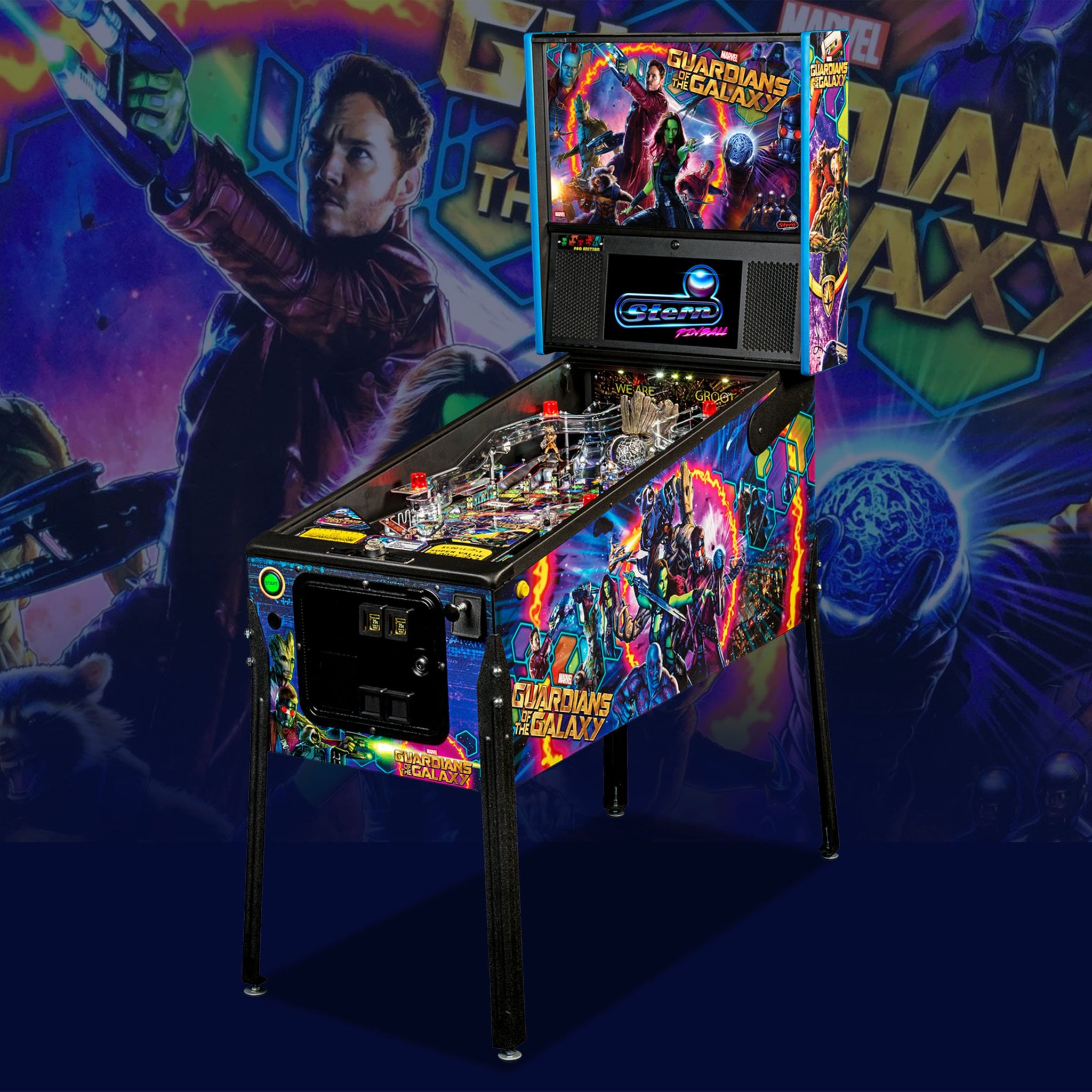 2017 Guardians of the Galaxy Pro Pinball Machine by Stern