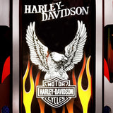 Rock-Ola Music Center Harley Davidson Flames Aluminium