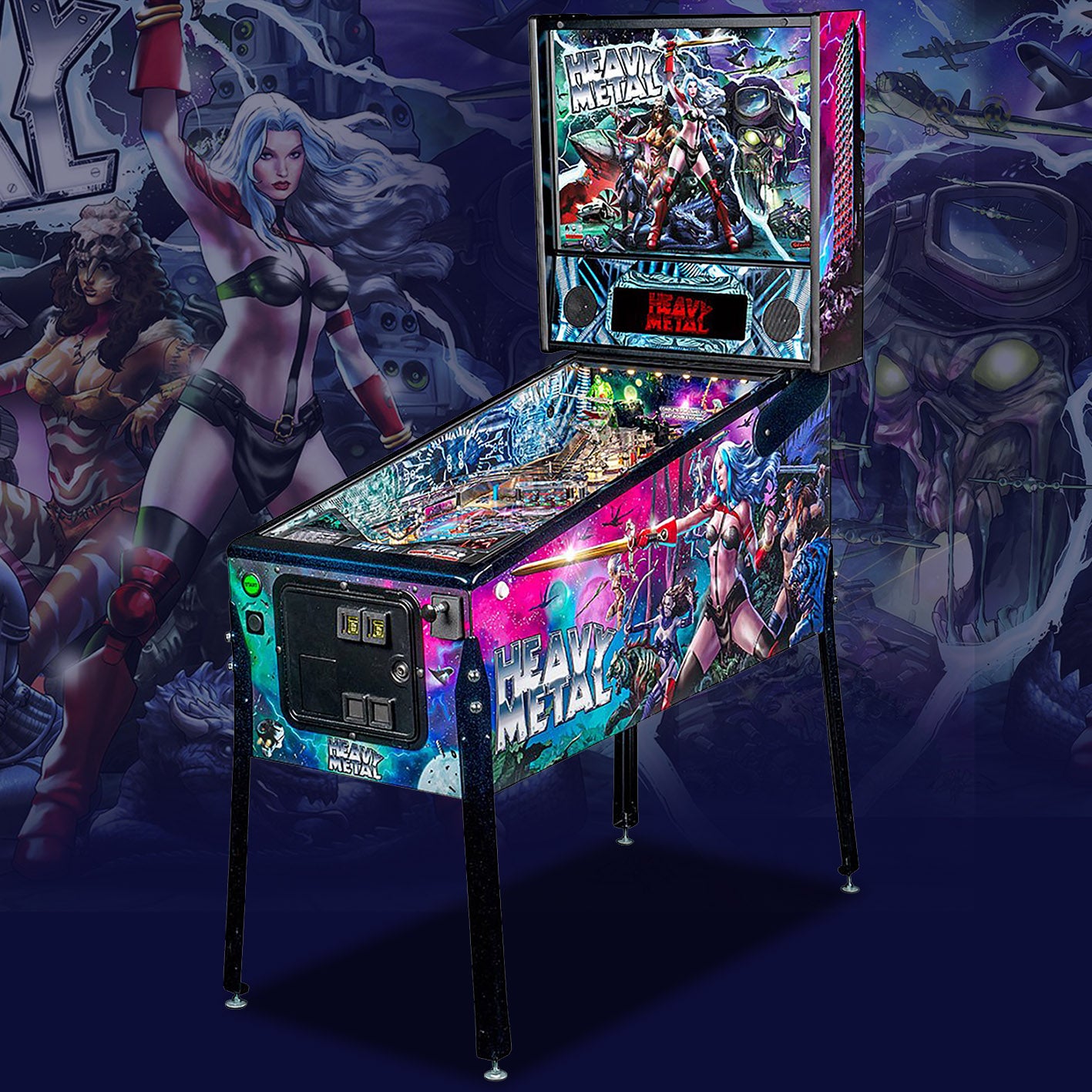 2020 Heavy Metal Limited Edition Pinball Machine by Stern