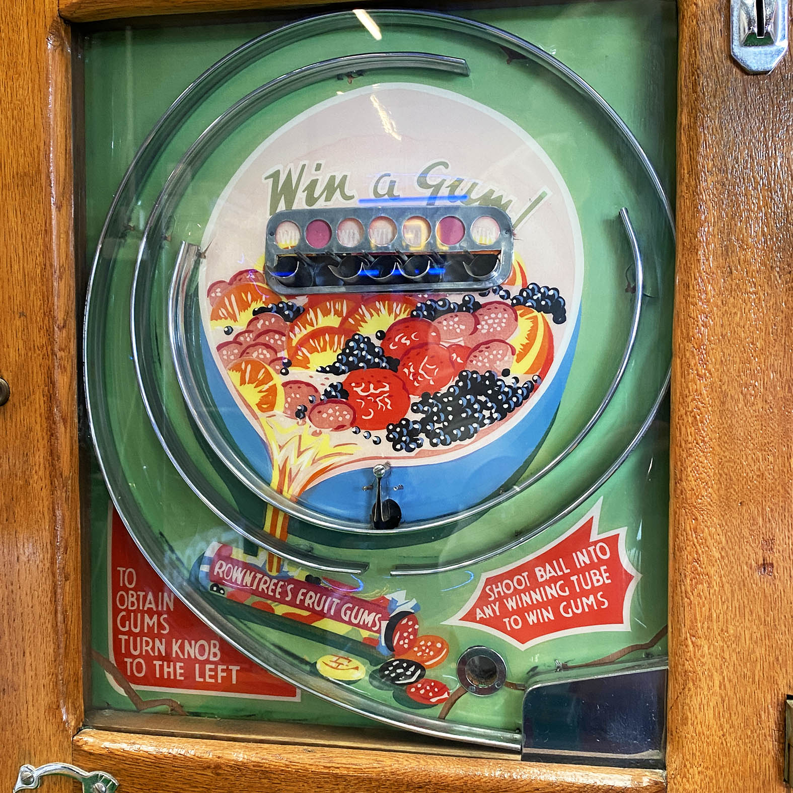 Rowntrees Win a Gum Bagatelle machine