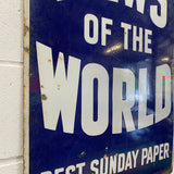 News of the World Vintage metal Wall Sign