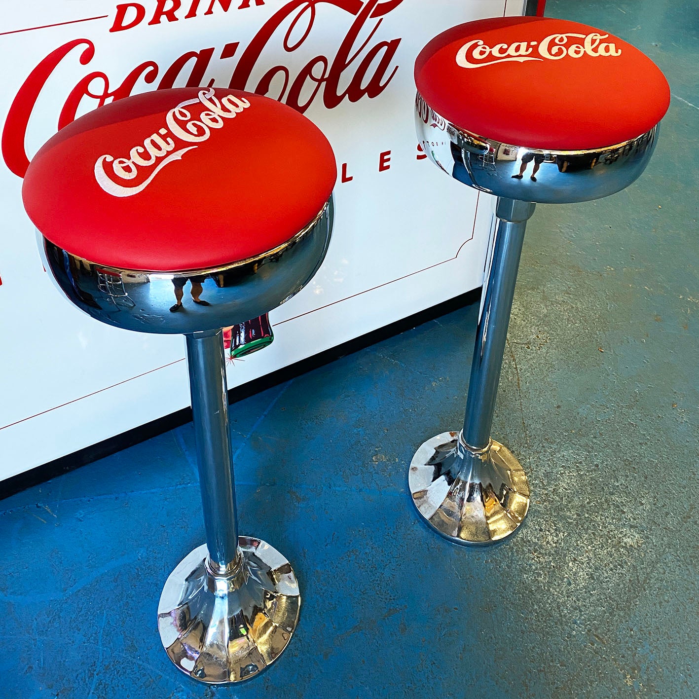 Original 1950s Coca Cola Stool