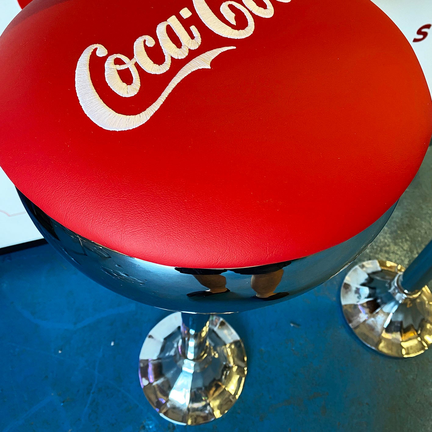 Original 1950s Coca Cola Stool