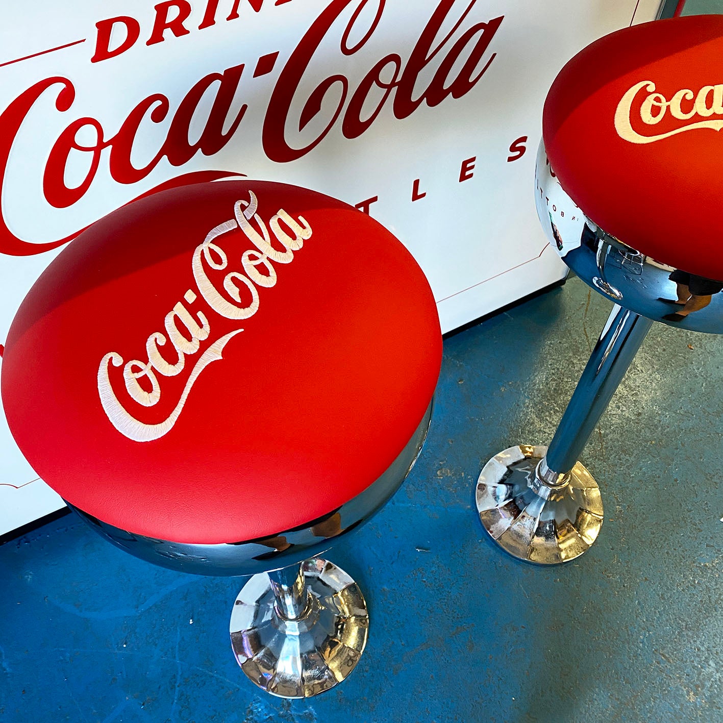 Original 1950s Coca Cola Stool
