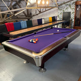 Proline 8ft American Pool Table Mahogany Deluxe