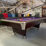 Proline 8ft American Pool Table Mahogany Deluxe