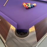 Proline 8ft American Pool Table Mahogany Deluxe