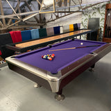 Proline 8ft American Pool Table Mahogany Deluxe