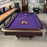 Proline 8ft American Pool Table Mahogany Deluxe