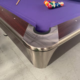 Proline 8ft American Pool Table Mahogany Deluxe