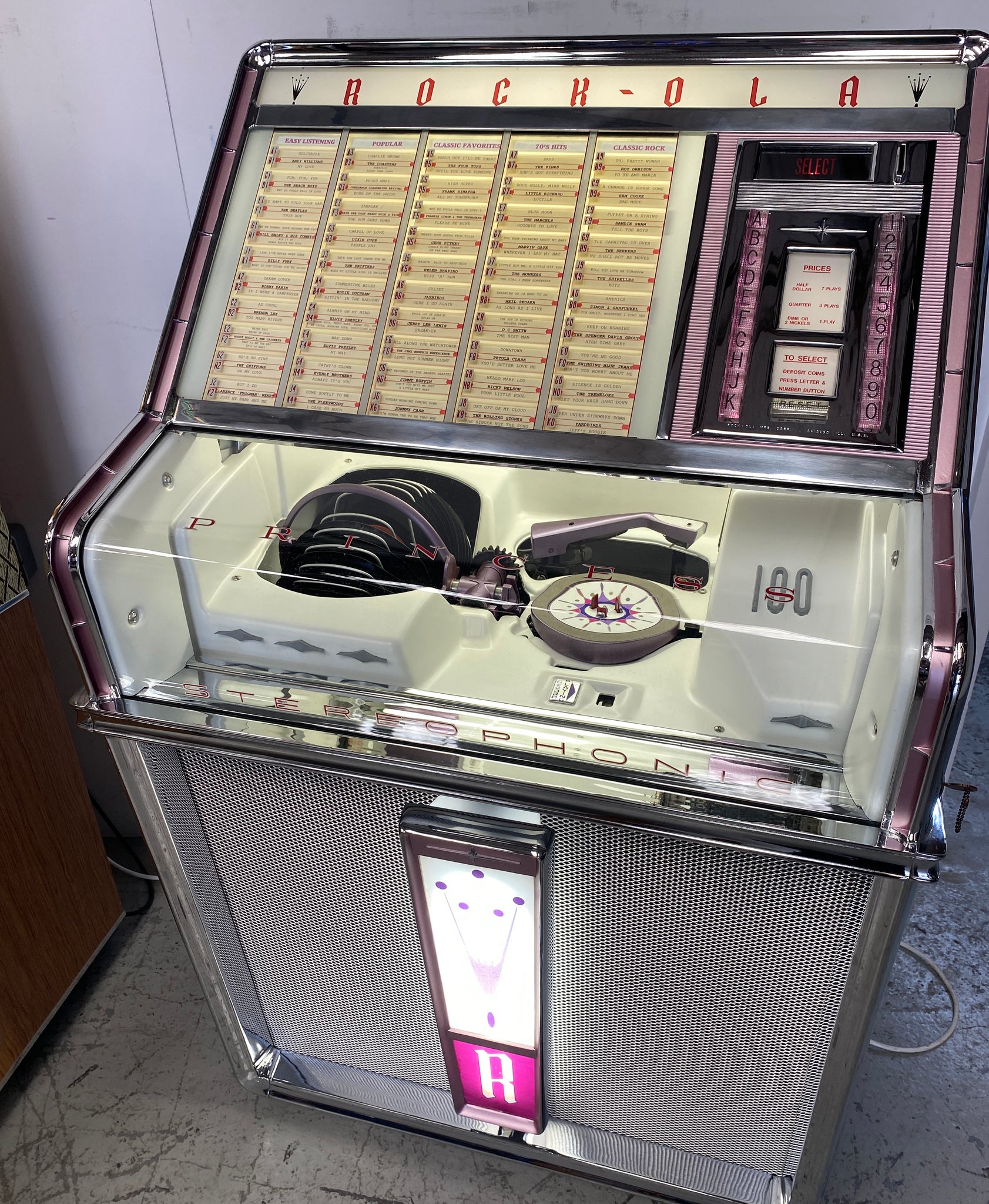 1962 Rock-Ola Princess 1493 Vinyl Jukebox