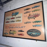 Rare 1957 Chevrolet original display advertisement