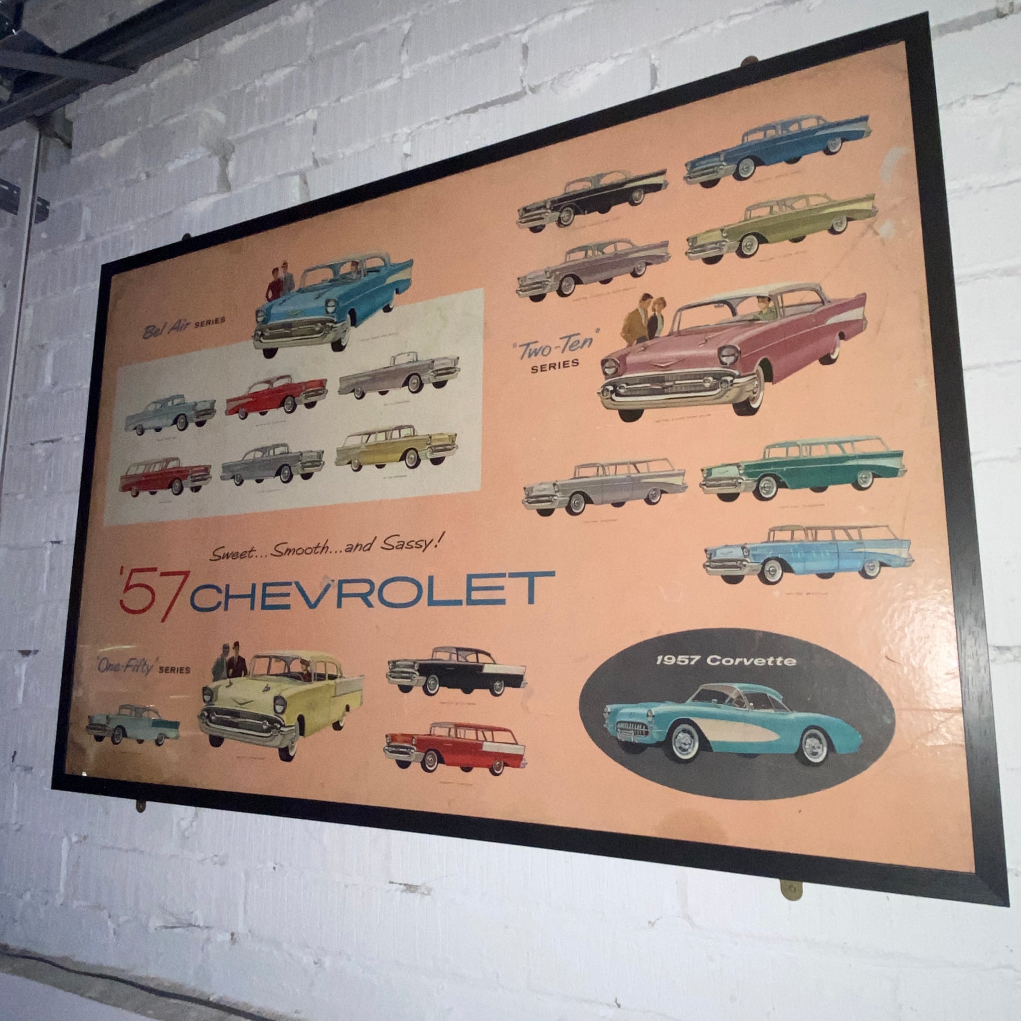 Rare 1957 Chevrolet original display advertisement