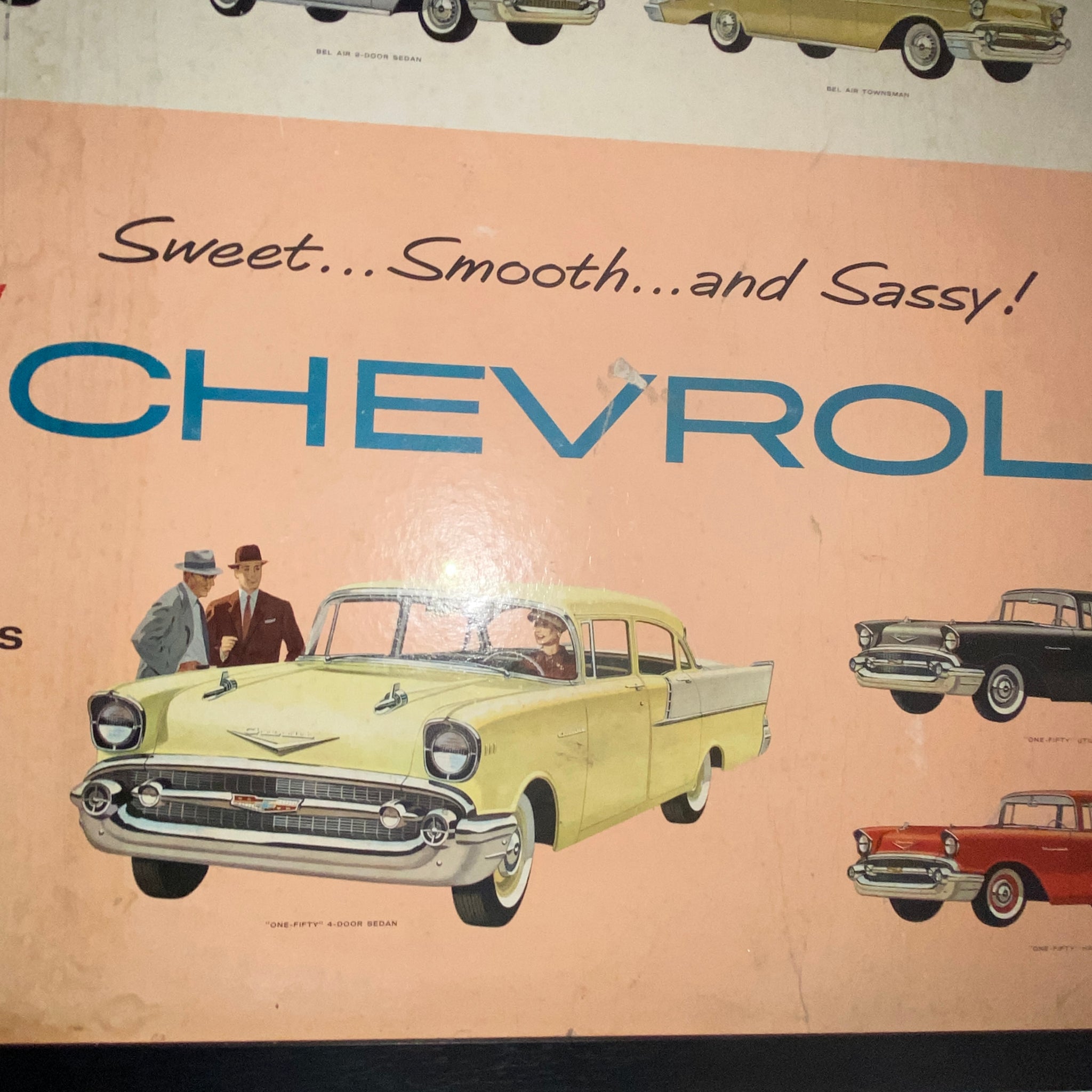 Rare 1957 Chevrolet original display advertisement