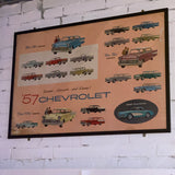 Rare 1957 Chevrolet original display advertisement