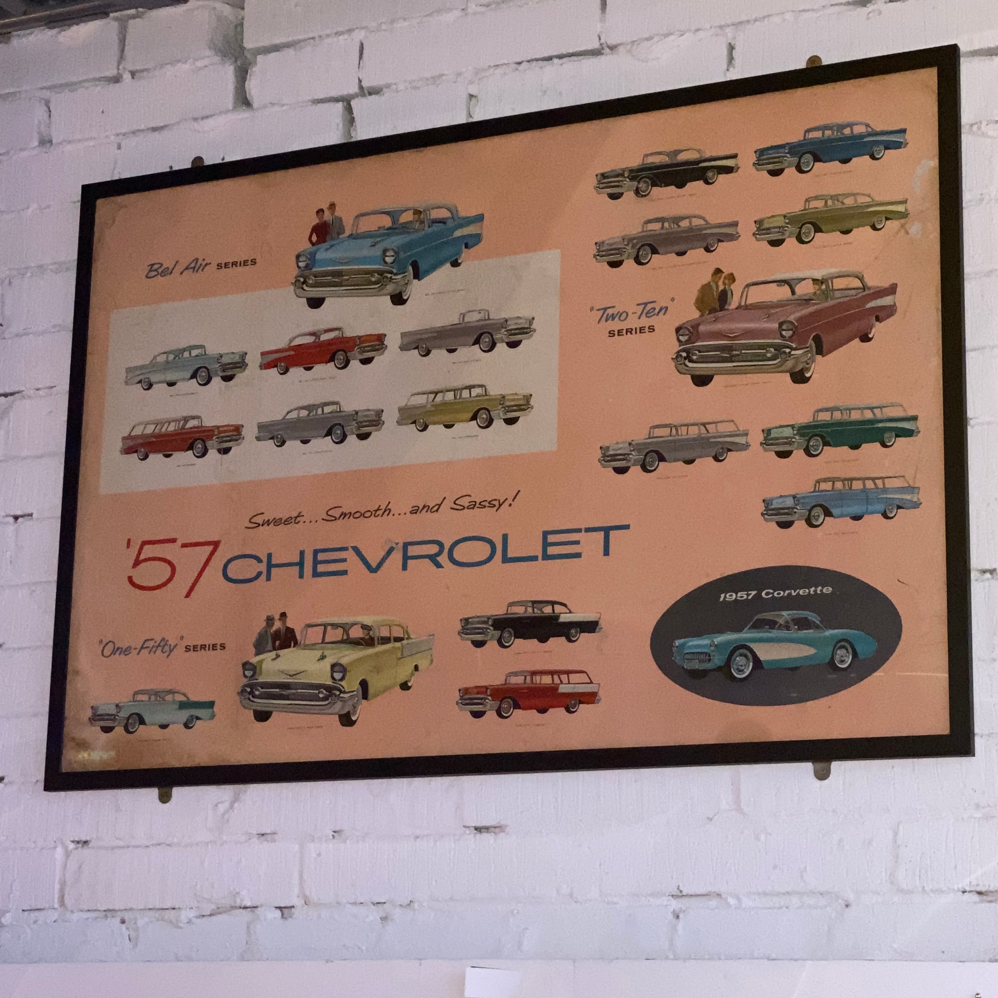 Rare 1957 Chevrolet original display advertisement
