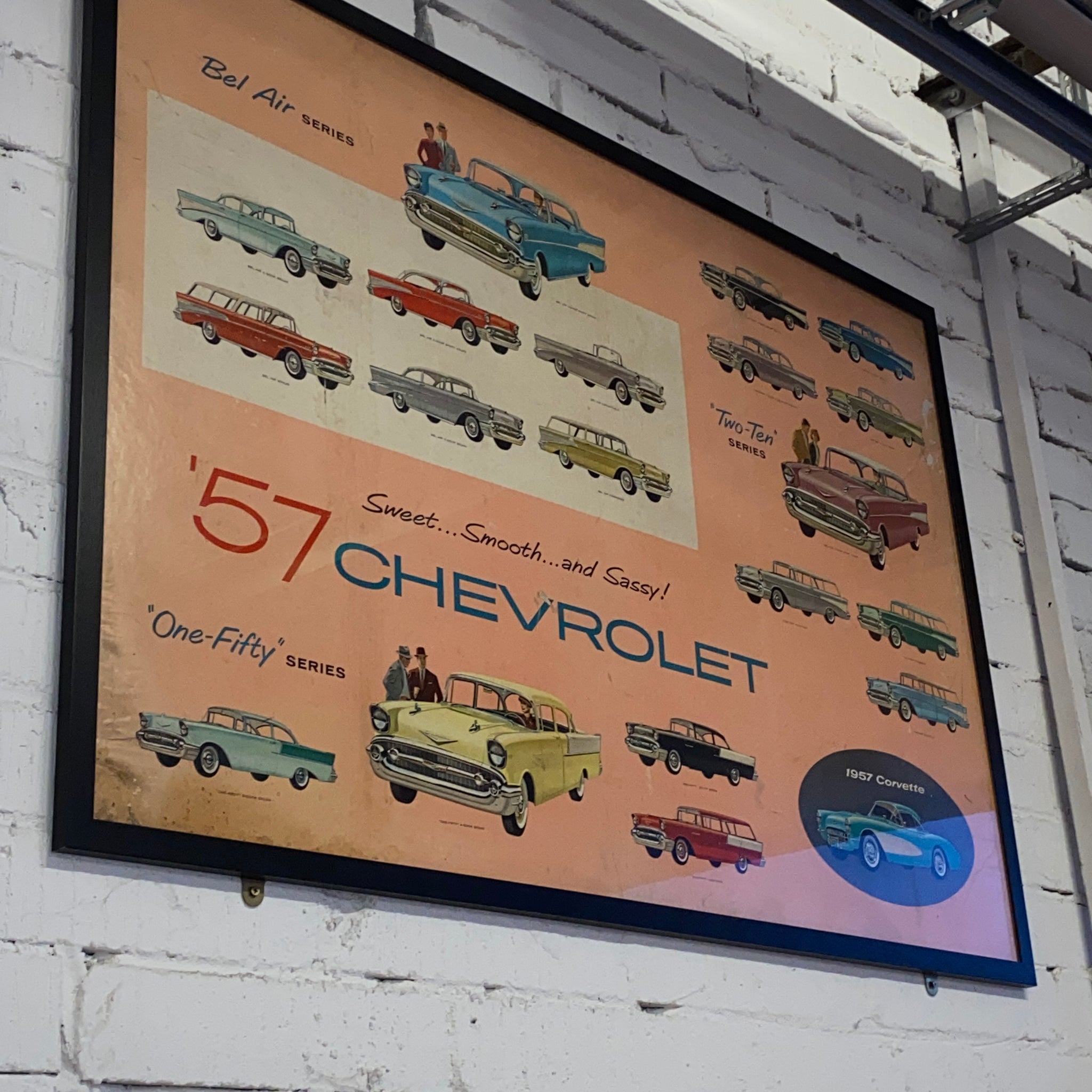 Rare 1957 Chevrolet original display advertisement