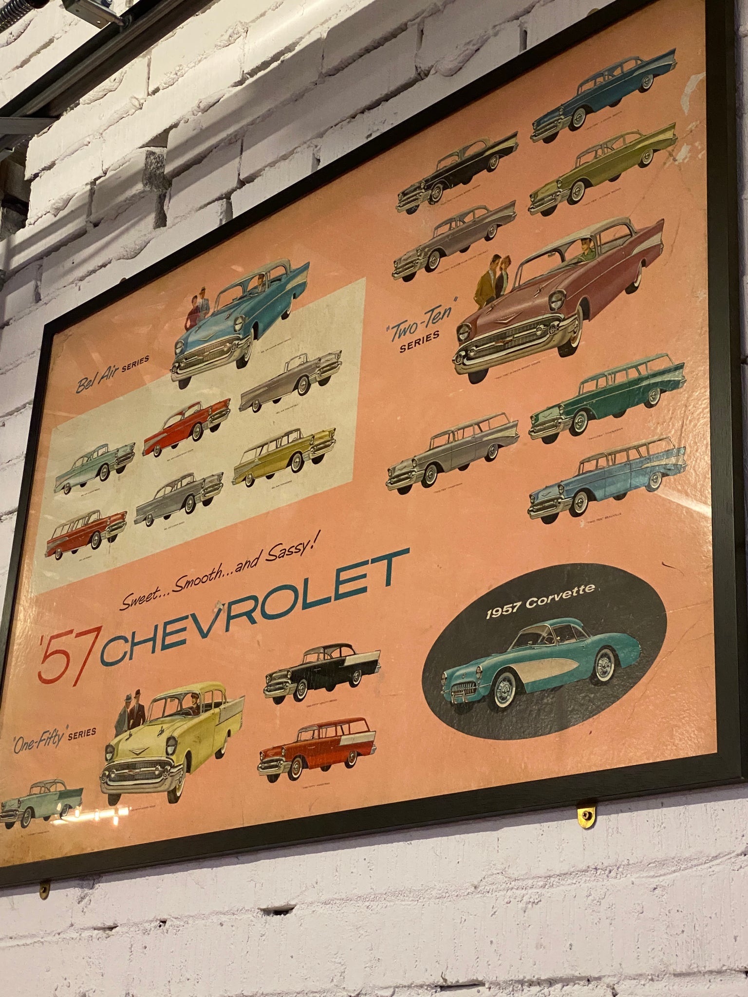 Rare 1957 Chevrolet original display advertisement