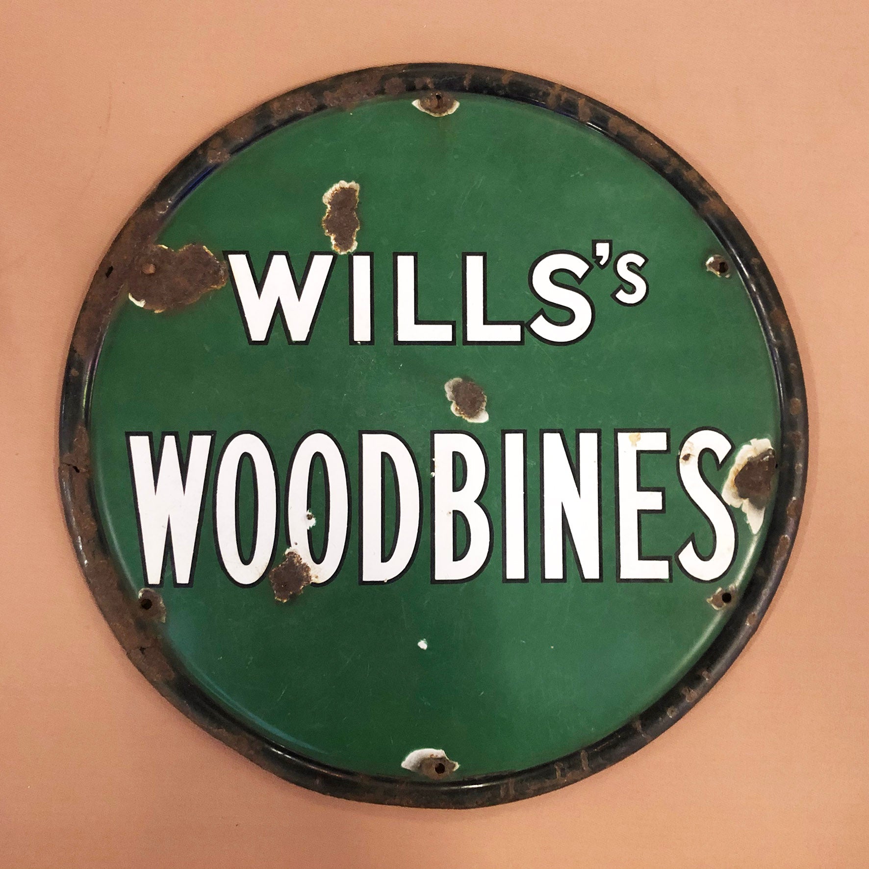 Woodbines Vintage Old Style Wall Sign