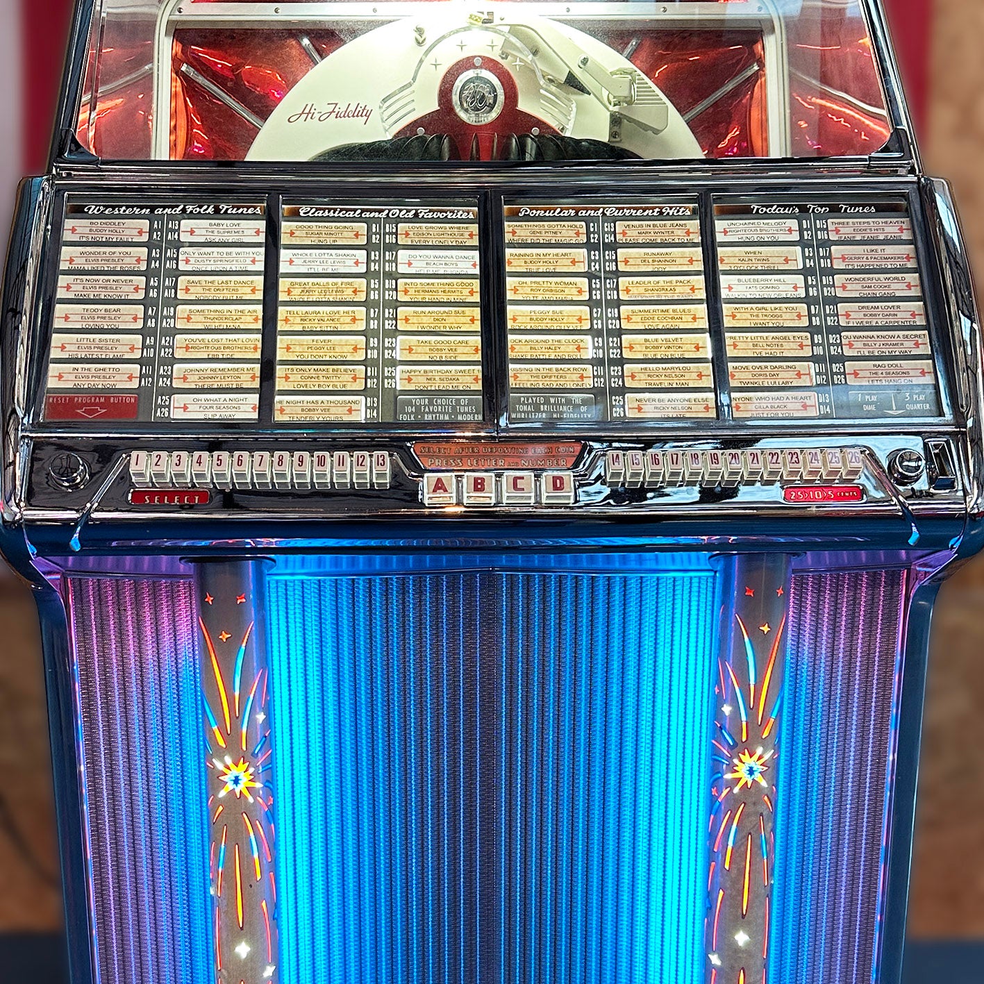 1955 Wurlitzer 1800 Vinyl Jukebox