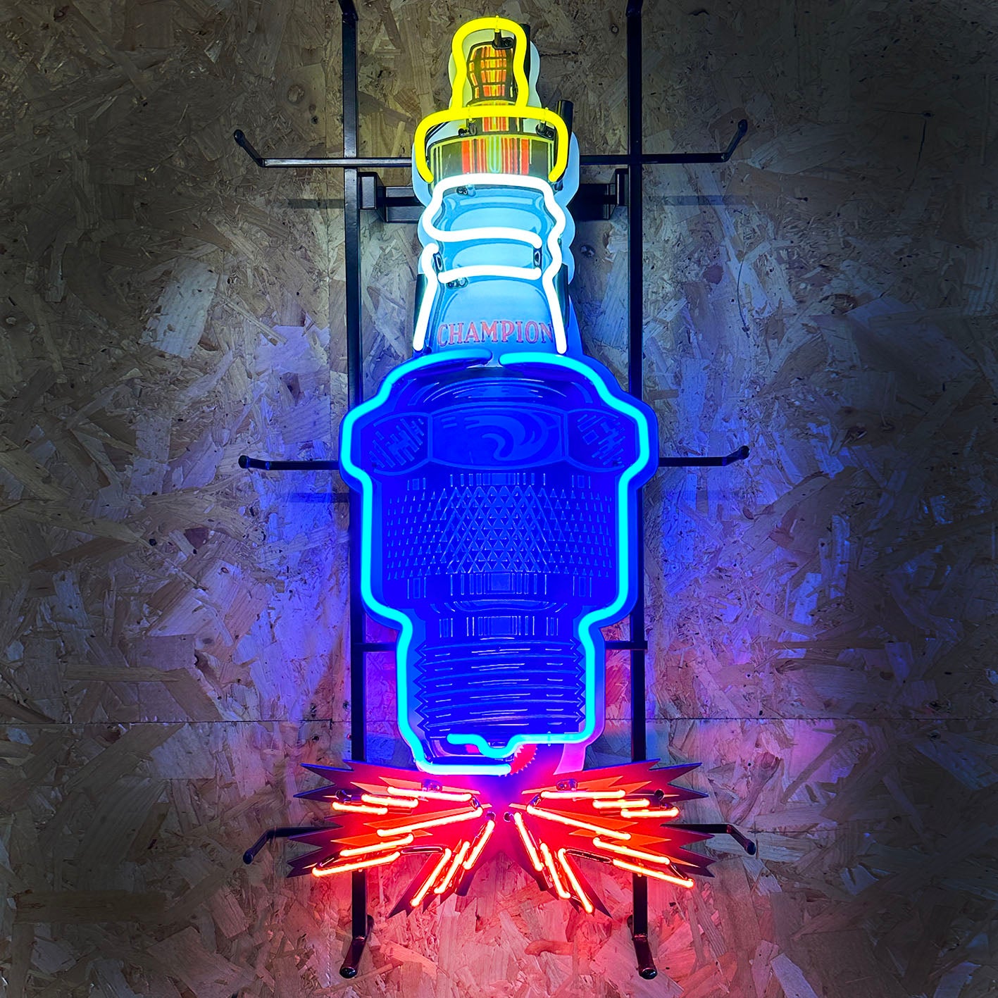 Spark plug neon sign