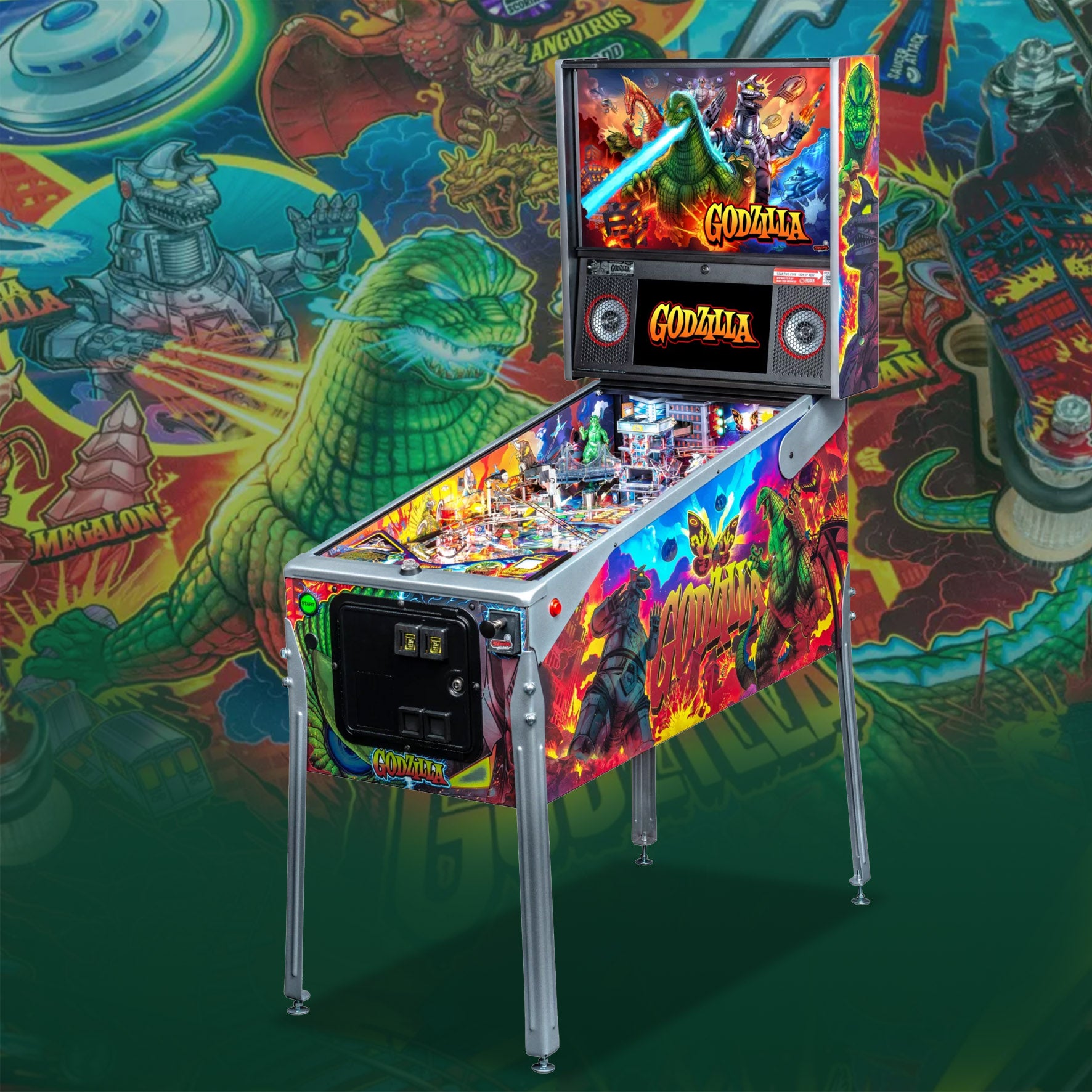 2021 Godzilla Limited Edition Pinball Machine  by Stern