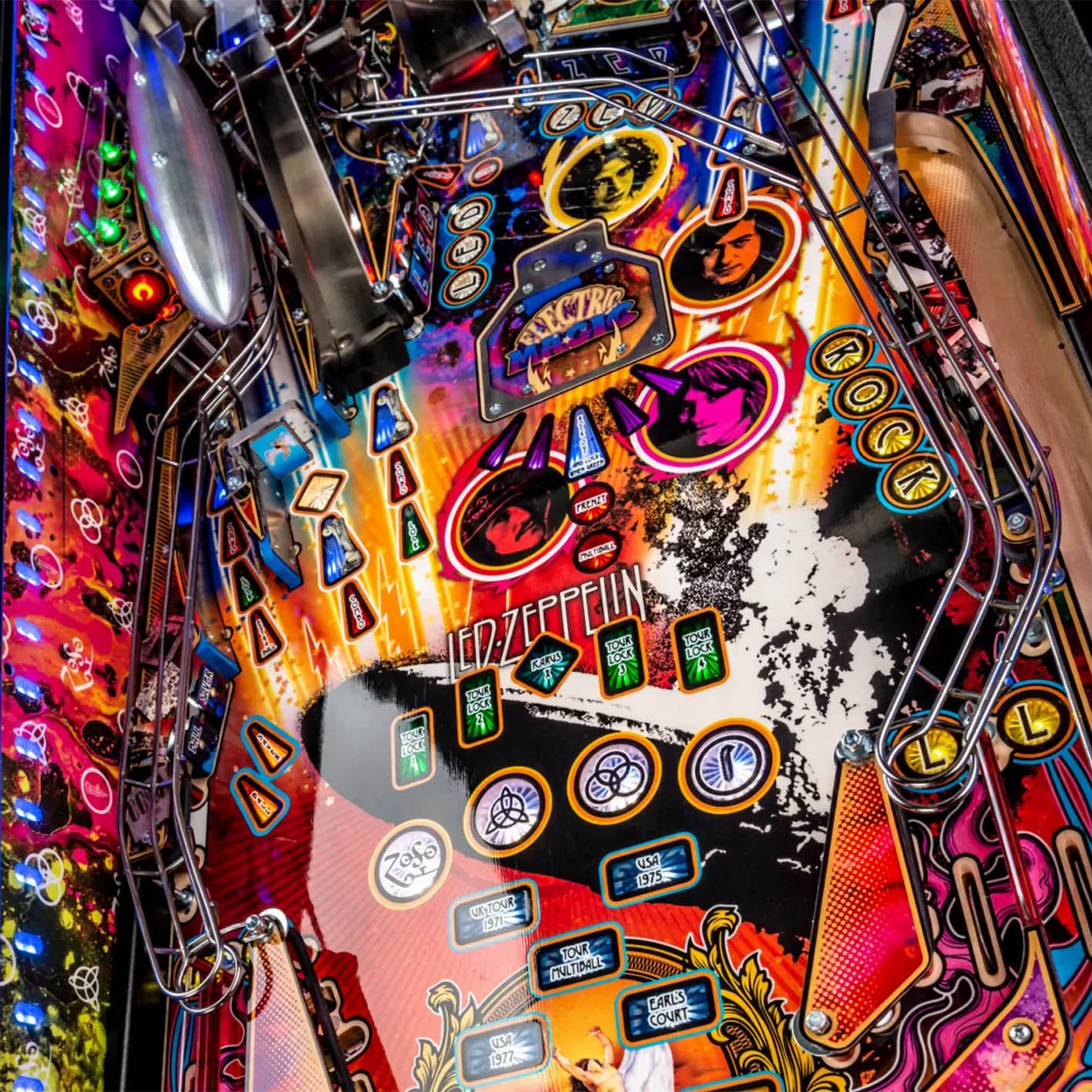 2020 Led Zeppelin Premium Pinball Machine by Stern