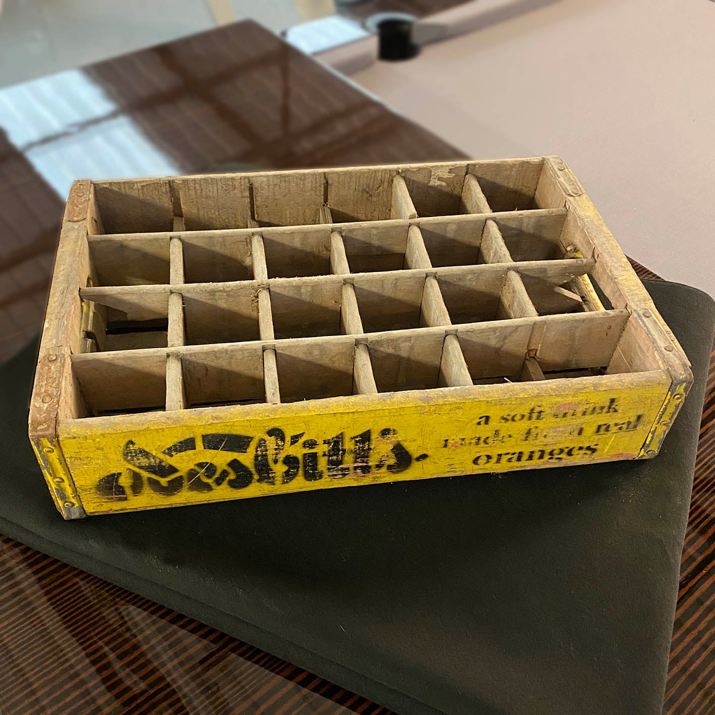 Nesbitts Orange drink crate