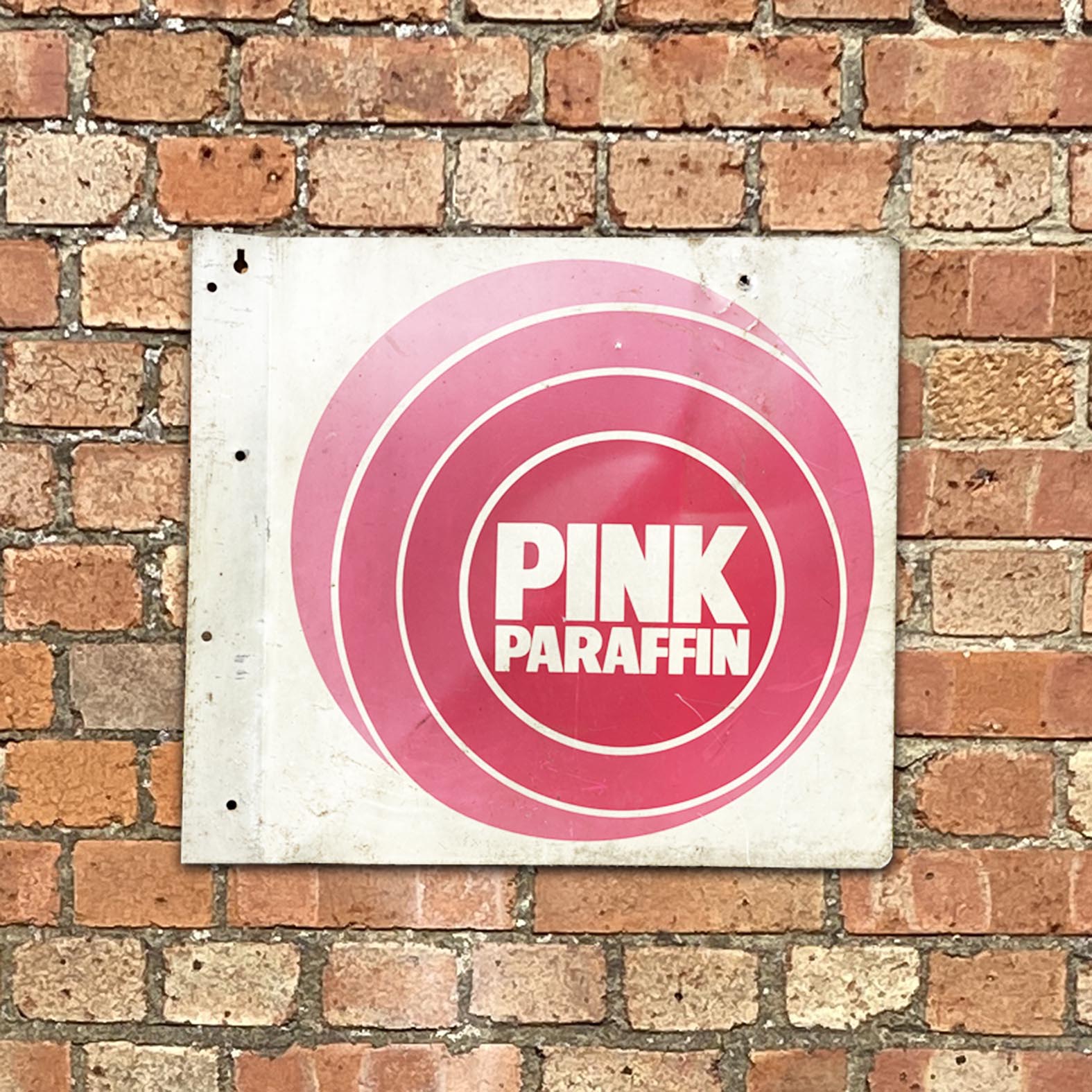 Pink Paraffin Wall Sign
