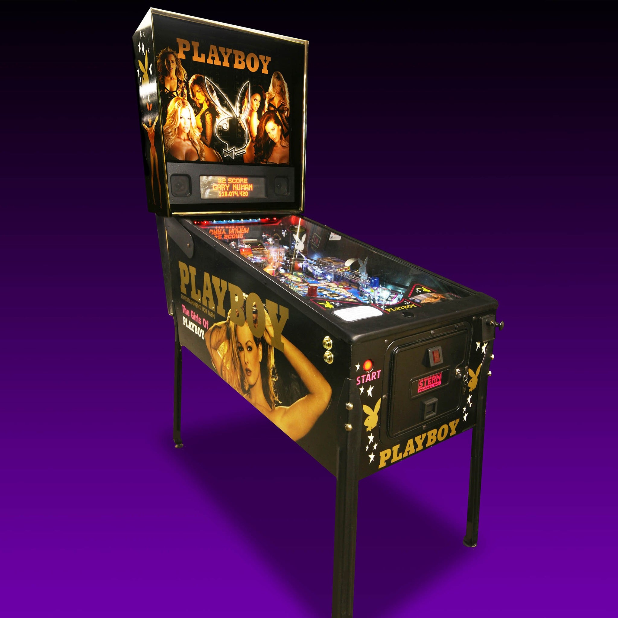 2002 Vintage Playboy Pinball Machine by Stern