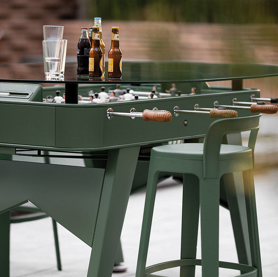 RS3 Wood Dining Oval Foosball Table in Green