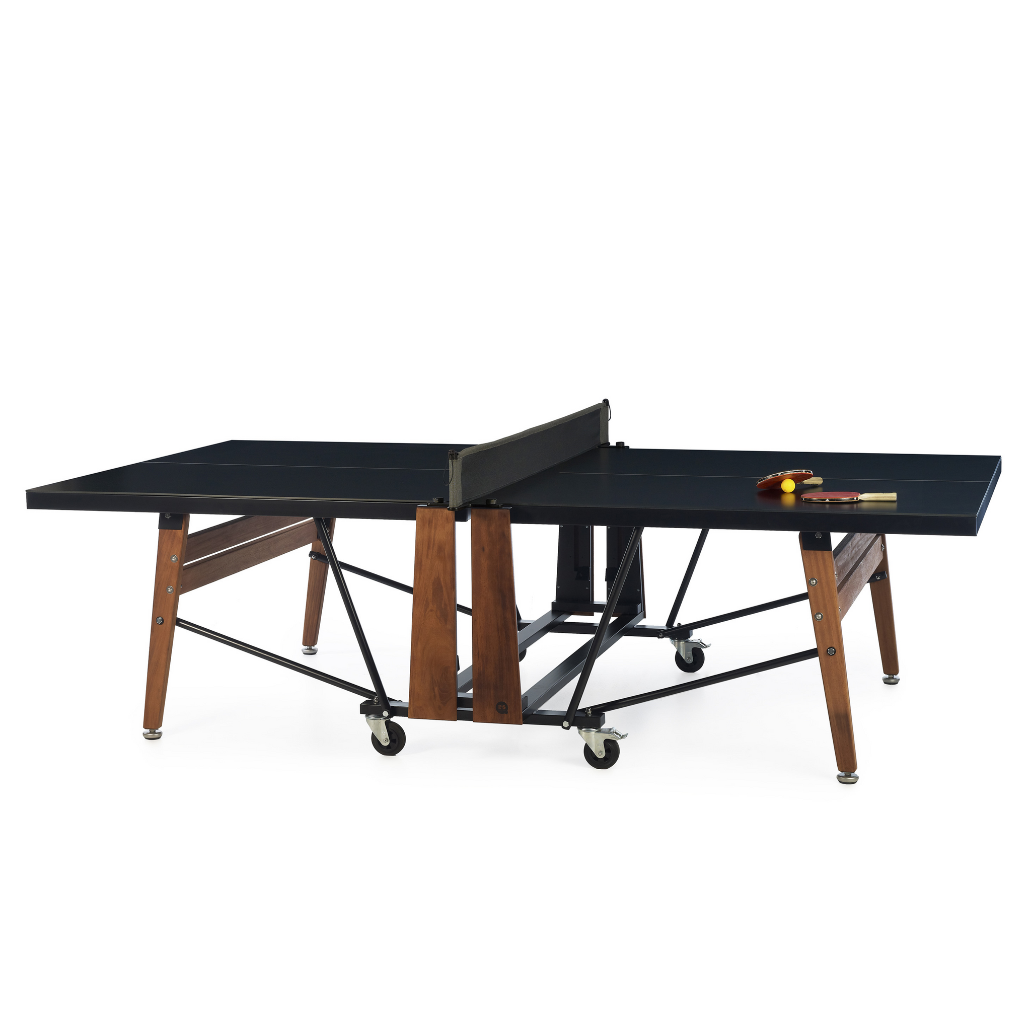 Folding Tournament Size Table Tennis in Black