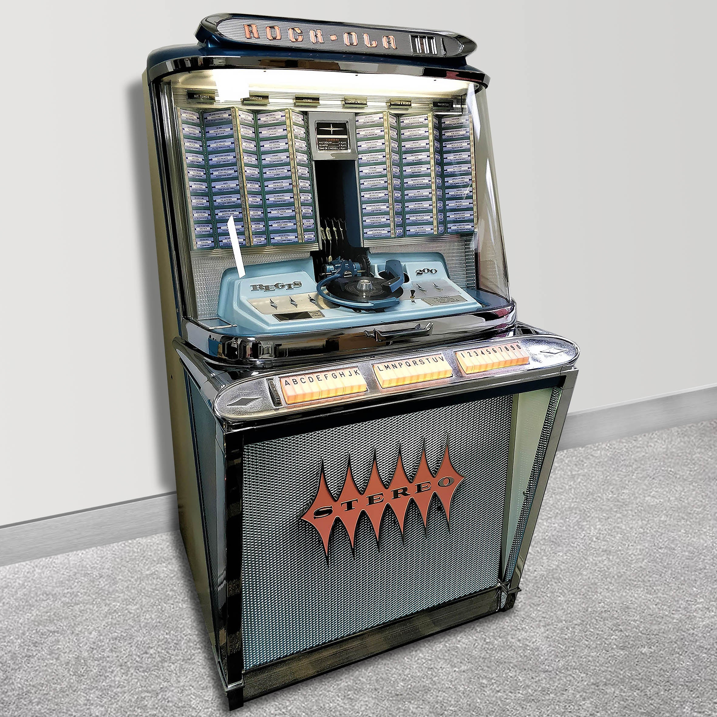 Original Rock-Ola Regis 200 1495 Jukebox | The Games Room Company