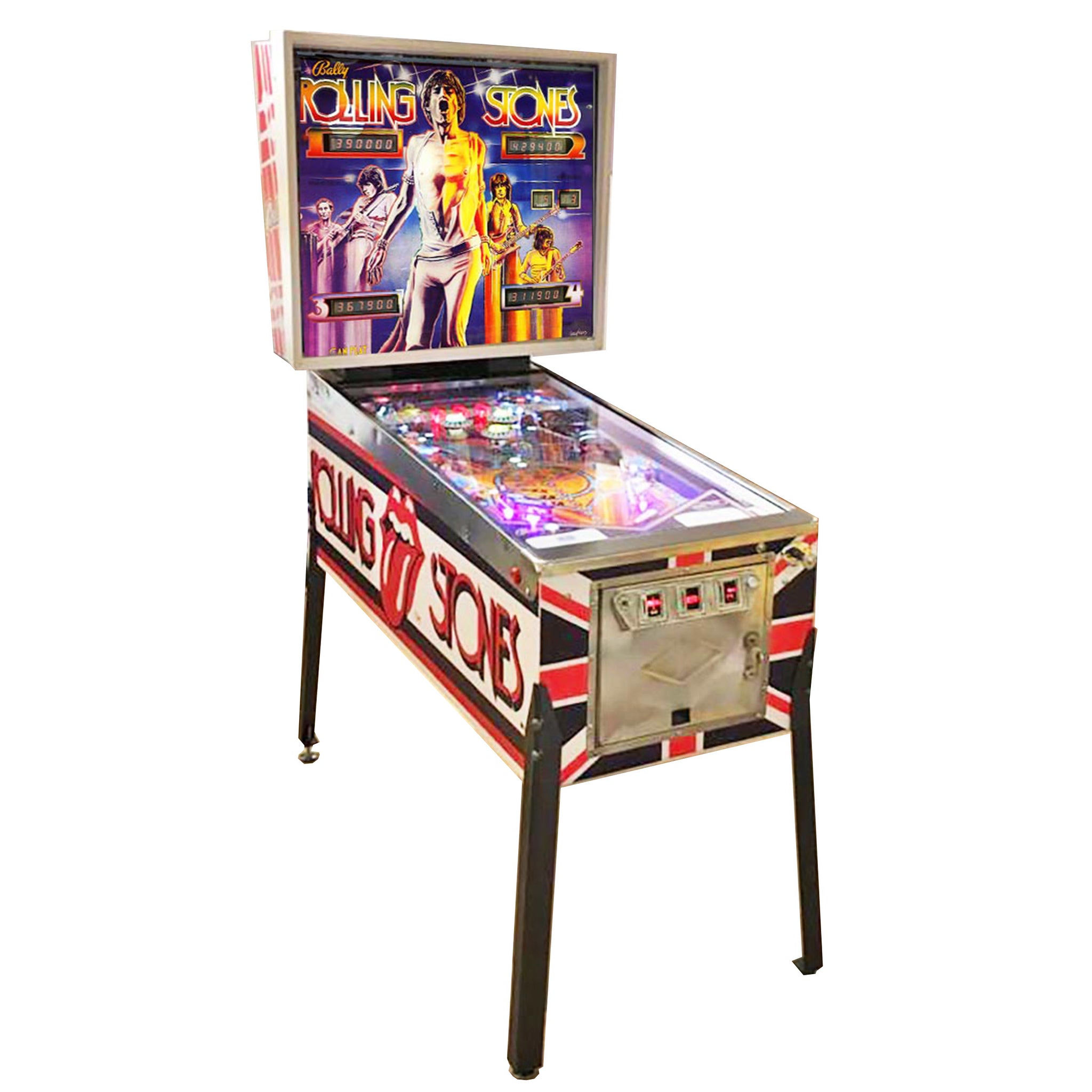 1980 Rolling Stones Pinball Machine by Bally