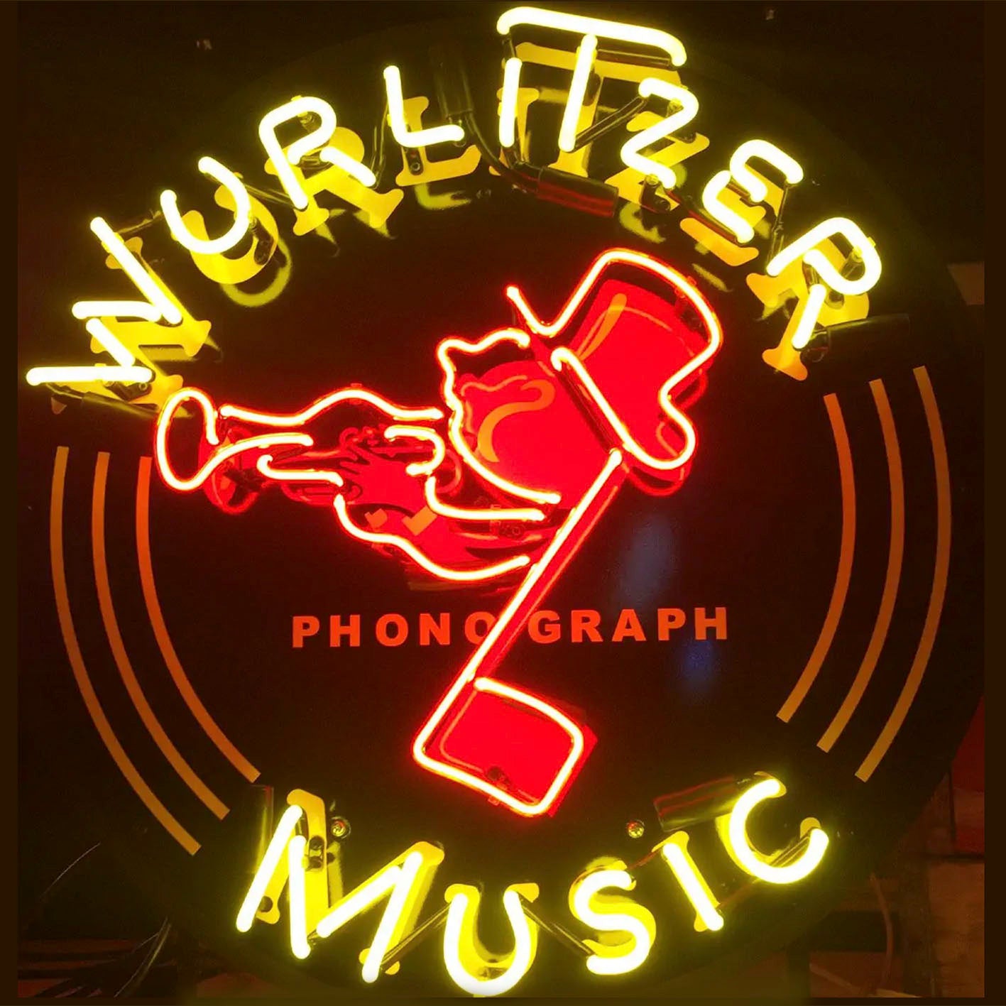 Wurlitzer Music neon sign