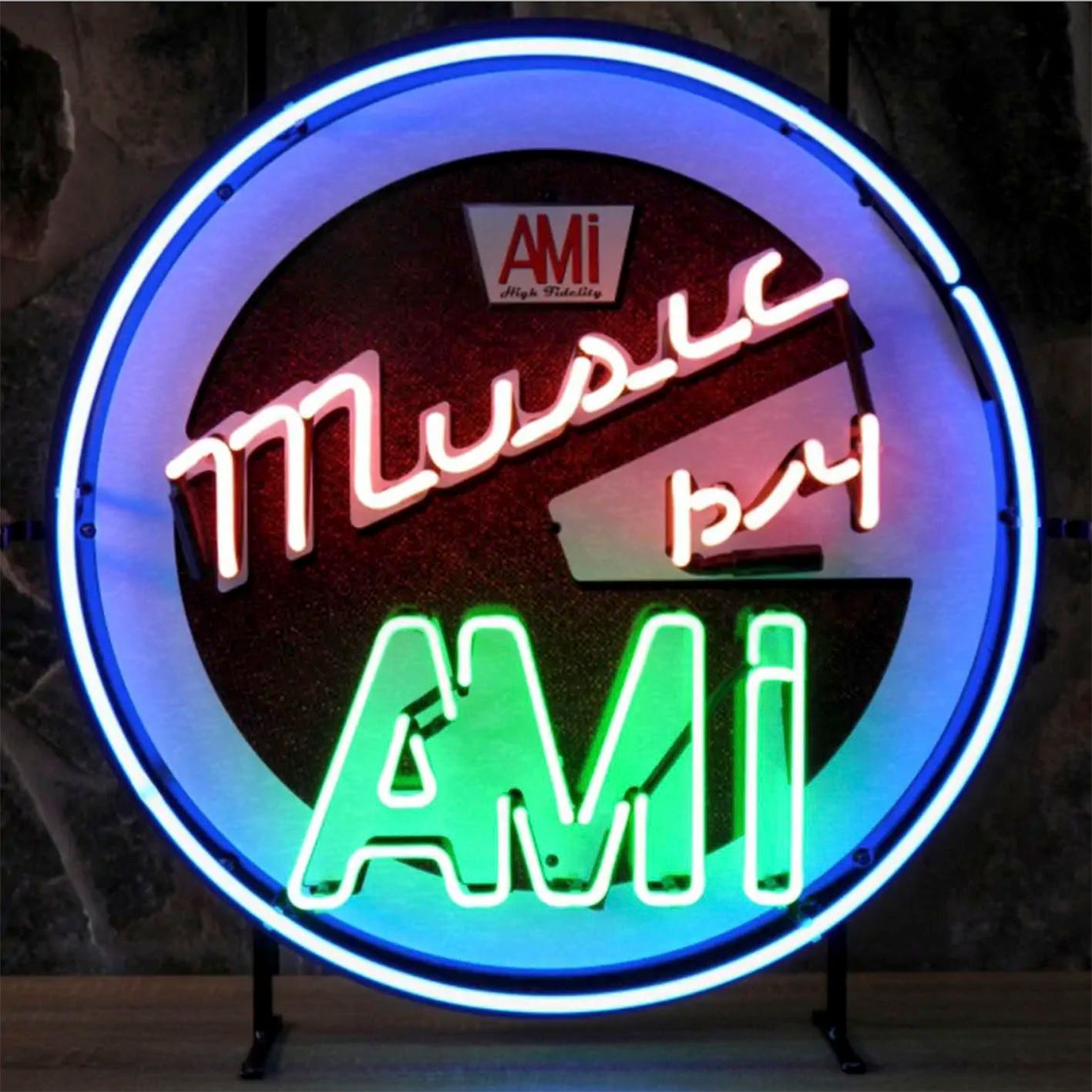 AMI Music neon sign