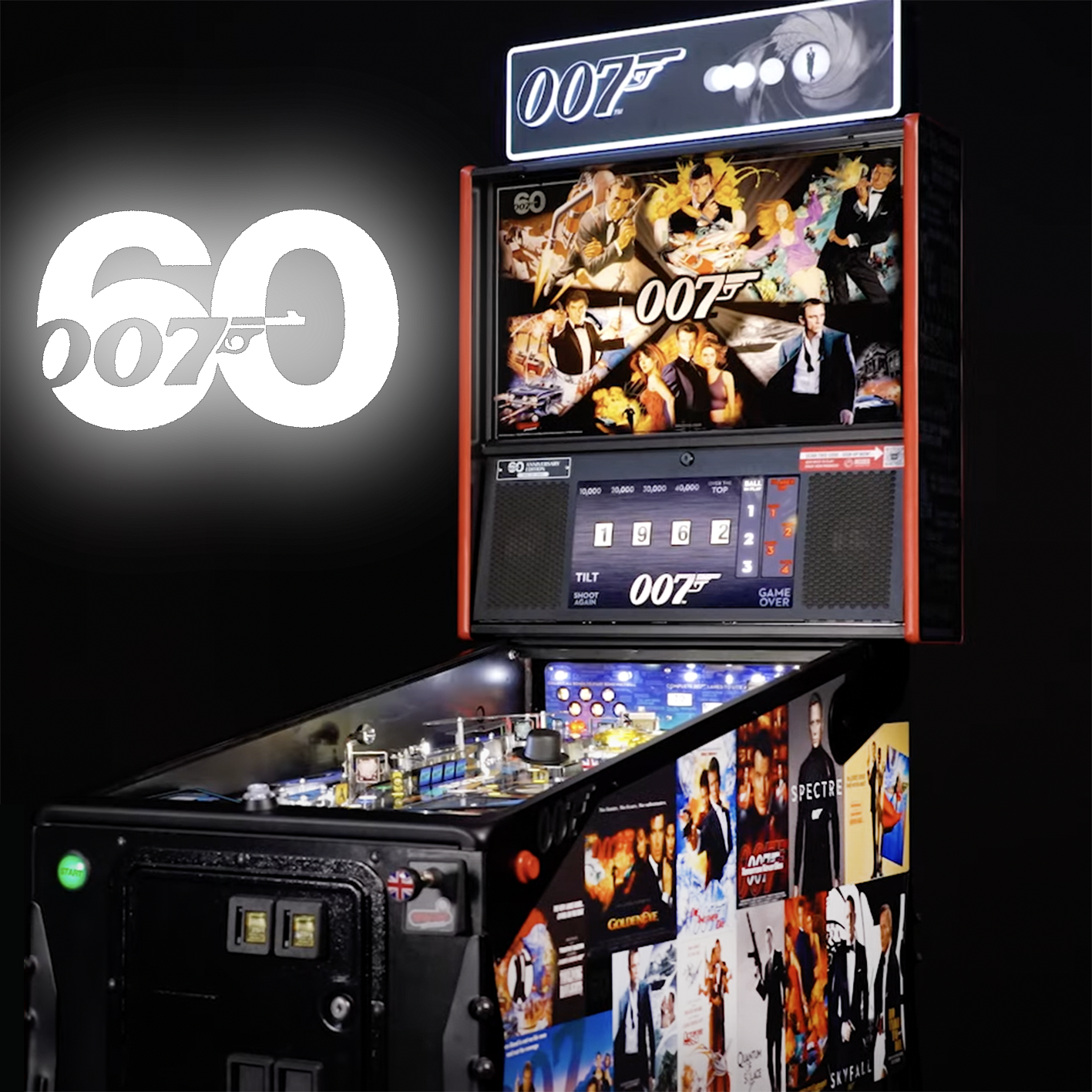 2023 60th Anniversary James Bond Limited Edition Pinball Machine by Stern