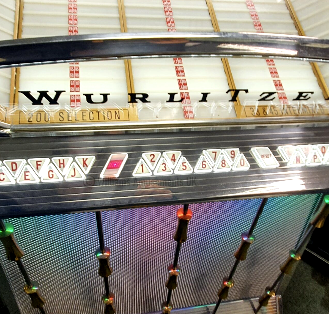 Original  Wurlitzer 2500 Vinyl Jukebox